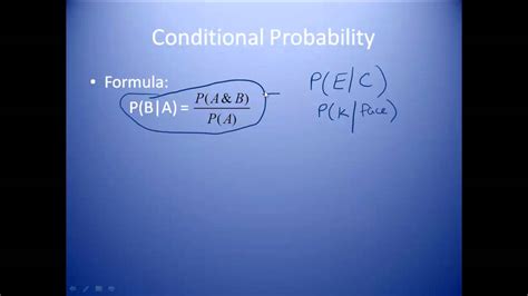 Conditional Probability Multiplication Rule And Independence Youtube