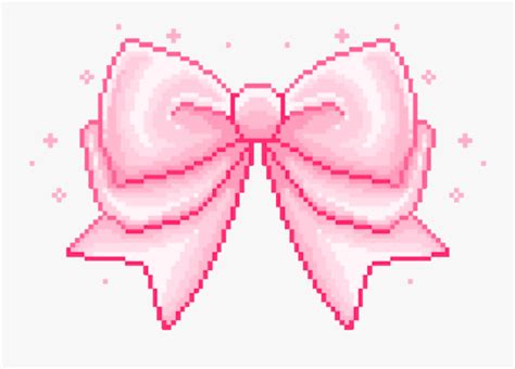 Bow Kawaii Cute Pixel Pastel Pastelgoth Aesthetic Pink Transparent Pink Aesthetic  Free
