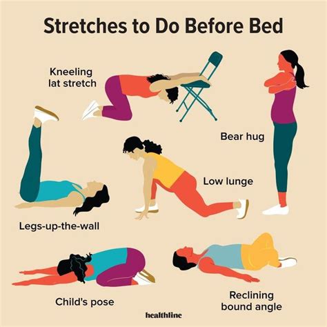 8 Stretches To Do At Night Before Sleep Before Bed Workout Bedtime