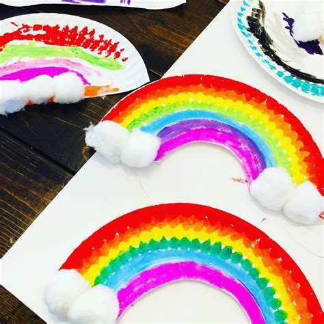 Paper Plate Rainbows Easy Spring Craft For Kids Glitter On A Dime