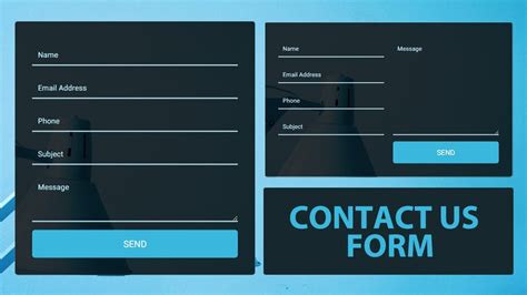Responsive Contact Us Form Using HTML And CSS Contact Form Design YouTube