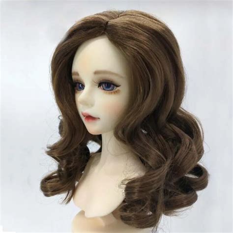 1pcs Doll Accessories Bjd Doll Wig 1 4 1 3 Curly Wig For Dolls