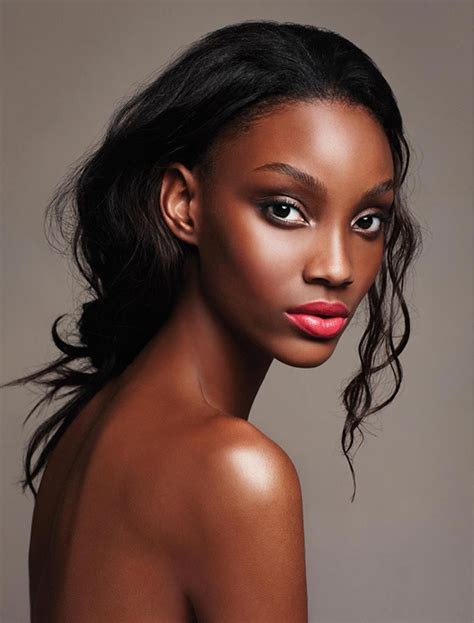 Earth Tone Smokey Eye And Coral Lip Makeup For Black Women Ebony