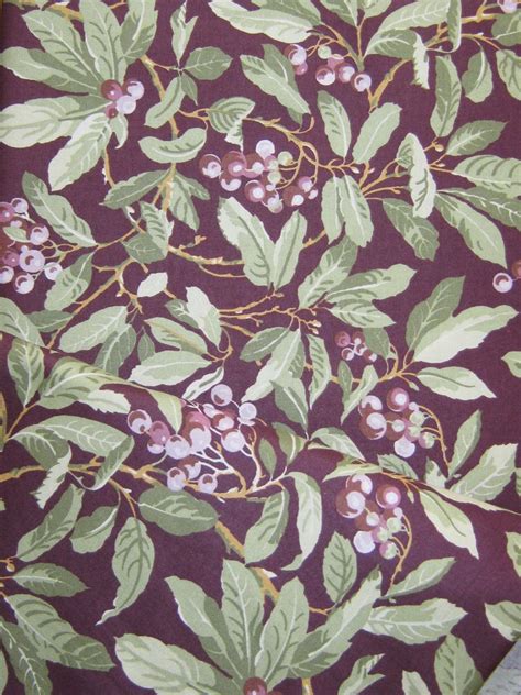 Laura Ashley Vintage 1985 Blueberry Cotton Home Furnishings Fabric 7