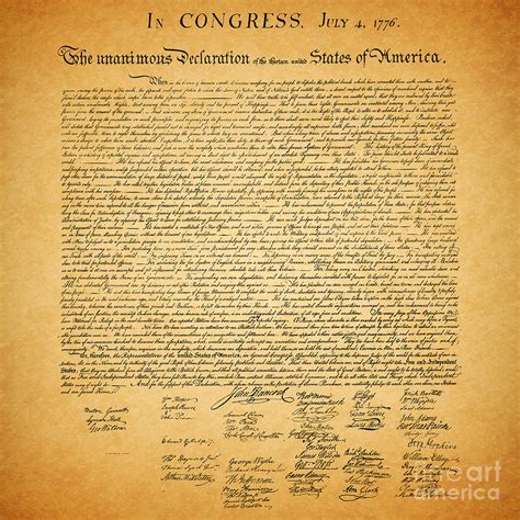 Declaration Of Independence Original Text