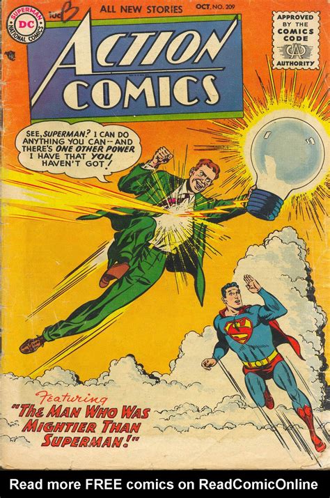 Read Online Action Comics 1938 Comic Issue 209
