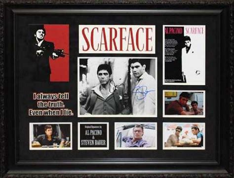 Scarface Framed And Signed Photo Collage