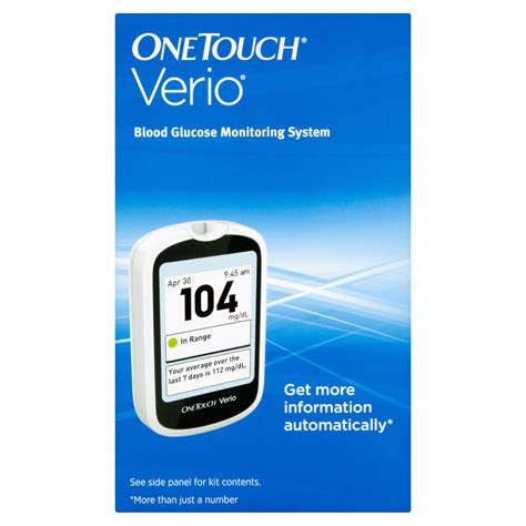 OneTouch Verio Blood Glucose Monitoring System Walmart Com
