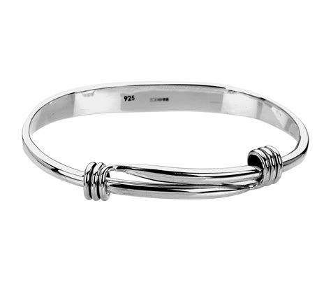 Sterling Silver Bangle With Expandable Feature Ra Designer Jewellery