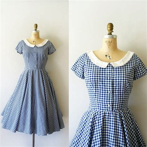 Just Added To The Shop This Sweet 50s Gingham Dress 36 26 Free
