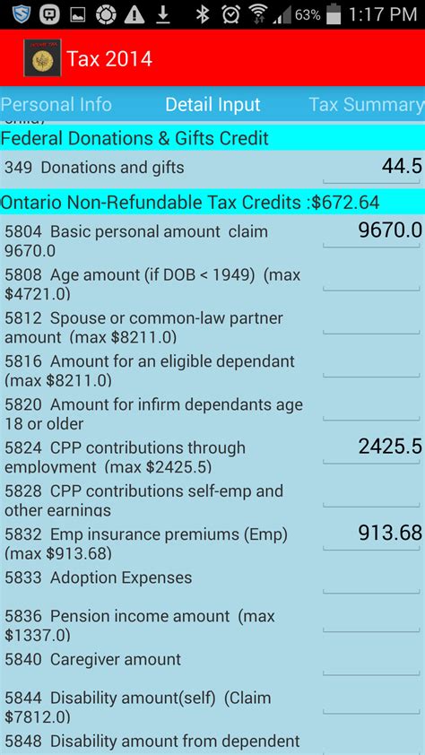 Canada Income Tax Calculator 2015 Amazonca Appstore For Android