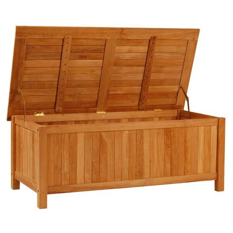 Bridgeport Teak Storage Box Teak Storage Patio Storage Rustic