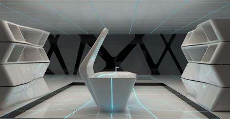 Kitchen And Dining Area Inspired By The Movie “tron Legacy” By