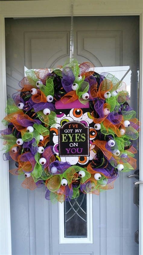 Halloween Wreath Eyeballs Wreath Creepy Eye Wreath Evil Eye Wreath