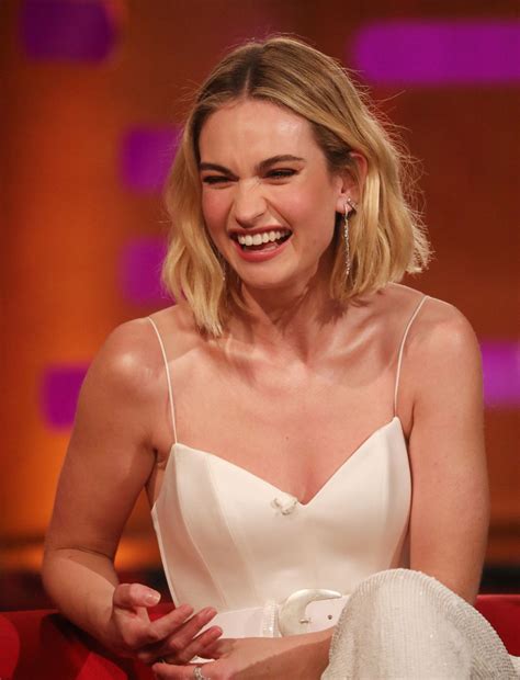 Lily james (born april 5, 1989) is an english actress best known for roles in downton abbey Lily James During the filming for the Graham Norton Show at BBC Studioworks 6 Television Centre ...