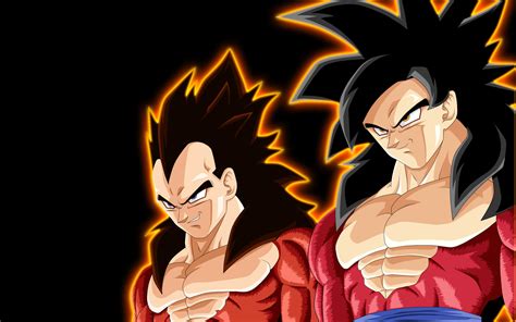 When goku and vegeta fuse in super saiyan 4. 47+ Goku Super Saiyan 4 Wallpaper on WallpaperSafari