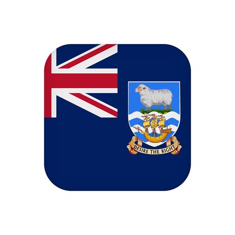 Falkland Islands Flag Official Colors Vector Illustration 10422644