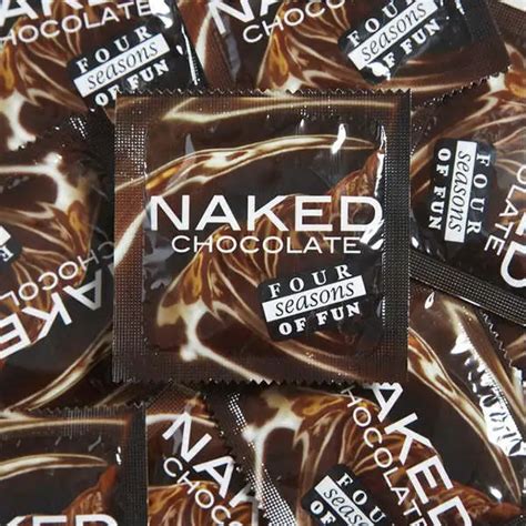 Four Seasons Naked Chocolate Condoms Bulk Box Of For Picclick Uk