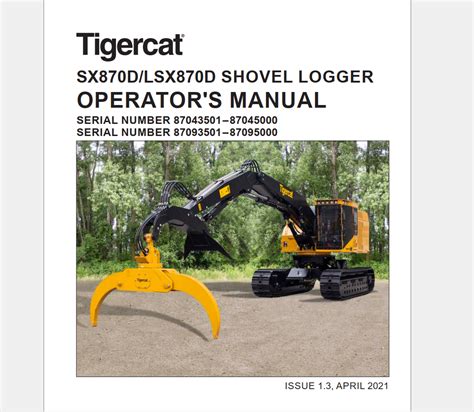 Tigercat Shovel Logger Ls C Sx D Operator Service Manuals