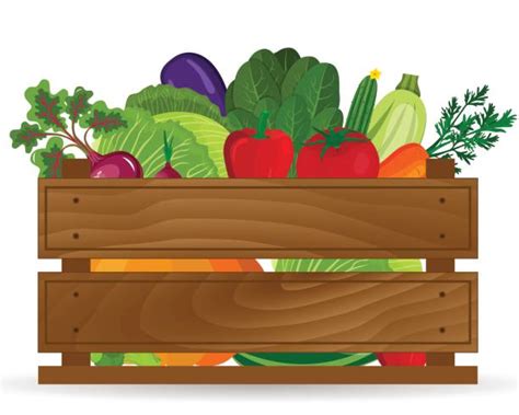 Best Produce Box Illustrations Royalty Free Vector Graphics And Clip Art