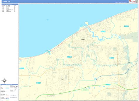 Lorain County Oh Wall Map Premium Style By Marketmaps
