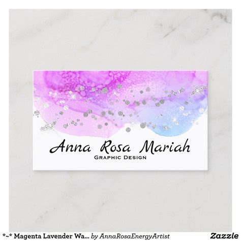 Glitter virtually comes in any color, and depending on the size, can be a great addition to nail art, slime, crafting projects, hair and makeup for parties and festivals, and more. Magenta Lavender Watercolor Silver Glitter Business Card | Glitter business cards, Printing ...