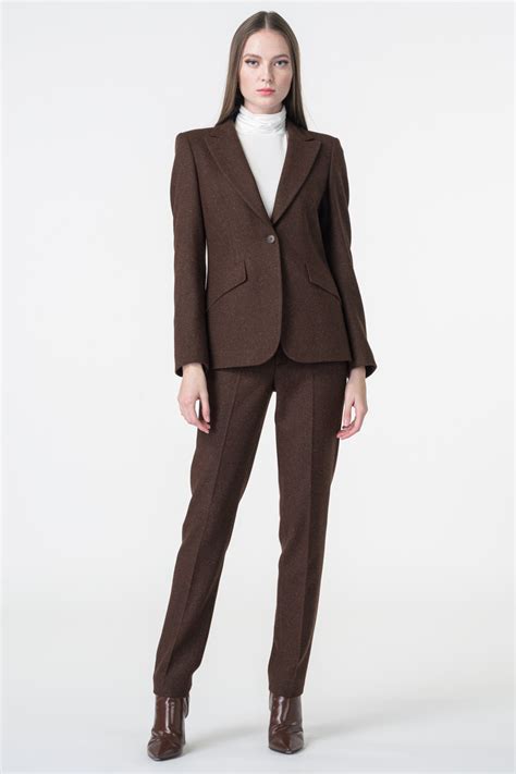 Discover 90 Brown Trouser Suit Ladies Super Hot Incdgdbentre