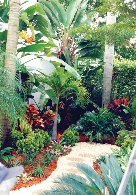 60 Warm Tropical Backyard Landscaping Ideas Tropical Landscape