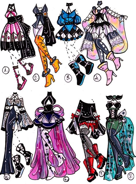 Closed Gem Outfit Adopts By Guppie Vibes Drawing Anime Clothes