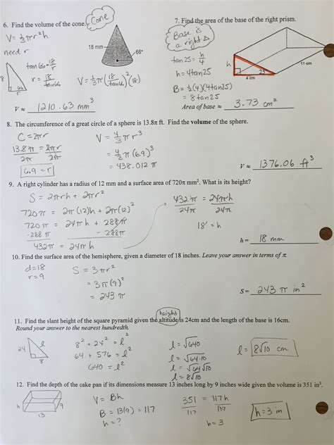 Unit 11 Volume And Surface Area Homework 3 Answers Your Ultimate Guide