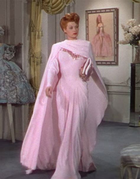 Beautiful In Pink Lucille Ball 40s 50s Pink Evening Gown Wrap Long