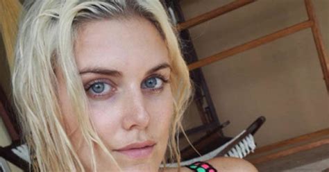 Ashley James Crams Soaking Wet Assets Into Teeny Bikini Daily Star