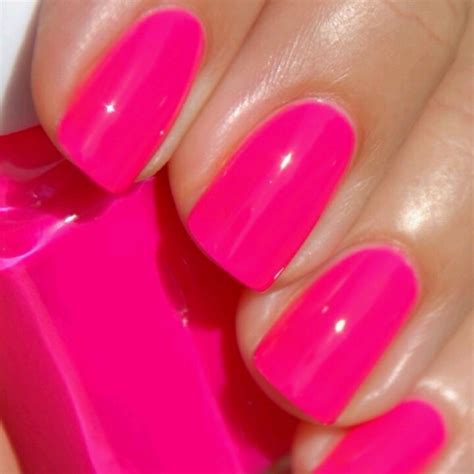 hot pink nail polish