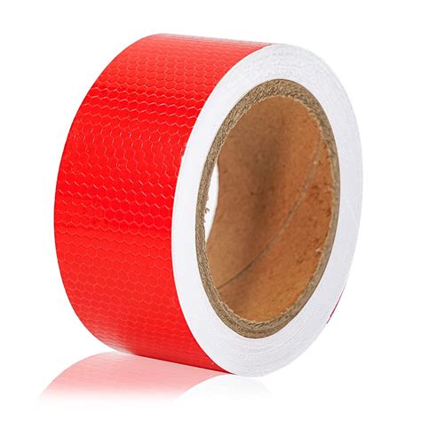 Red Honeycomb Pvc Self Adhesive Reflective Tape Conspicuity Safety Reflective Sticker China