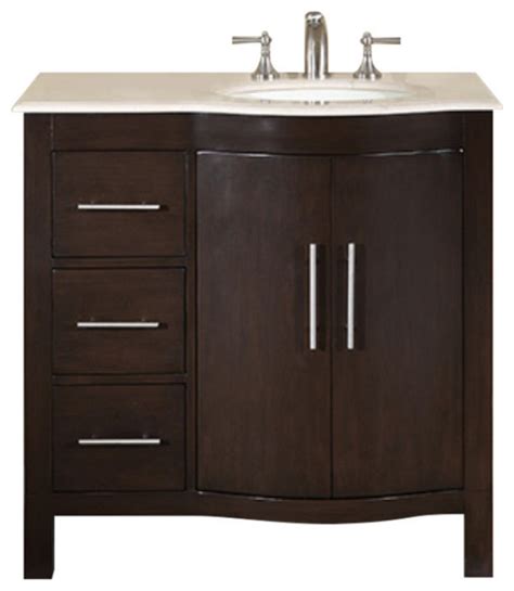 Uvsr0213l36 out of stock eta 8/10/2021 36 inch single sink bathroom vanity with choice of top $1,267.00 $975.00 sku: 36 Inch Modern Espresso Bathroom Vanity, Choice Offset ...
