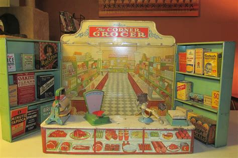 Vintage Wolverine Tin Toy Grocery Store Tin Toys Old Fashioned Toys