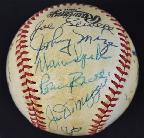Lot Detail Hall Of Fame Autographed Baseball 6 From Bill Dickey Collection