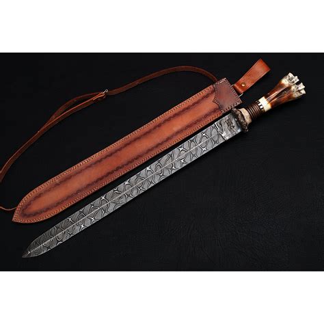 Damascus Gladius Sword 9234 Black Forge Touch Of Modern