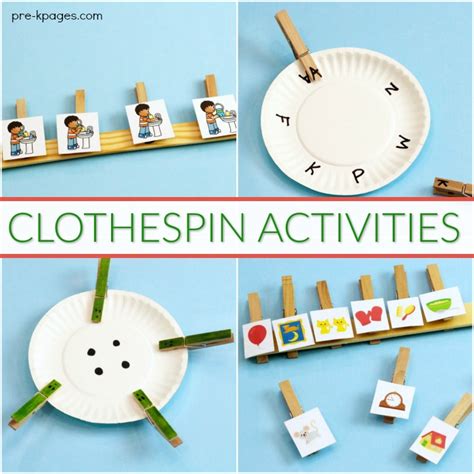 Fine Motor Clothespin Activities For Preschool Pre K Pages