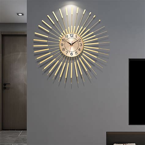With A Helical Frame The Wall Clock Displays The Beauty Of Rich Layers