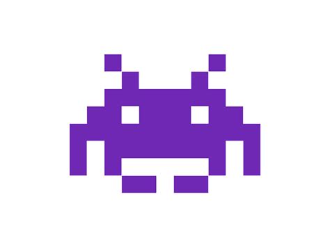 Artstation Space Invader Purple