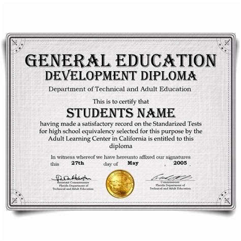 Ged Certificate Template Download Lovely Ged Certificate Template