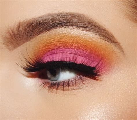 Pink Orange Eye Shadow Makeup Makeup Looks Eyeshadow