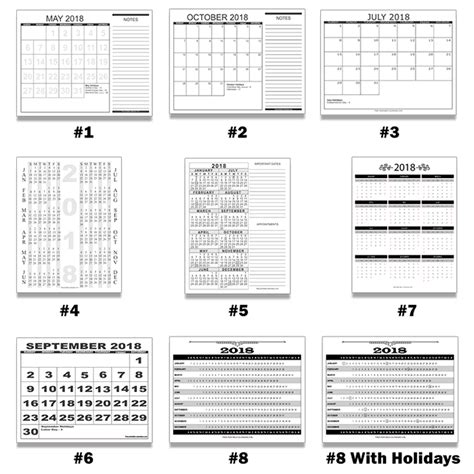 Free Printable Calendars Calendars In Pdf Format For Everyday Uses