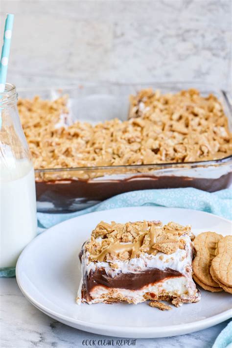 Easy No Bake Peanut Butter Dessert Cook Clean Repeat