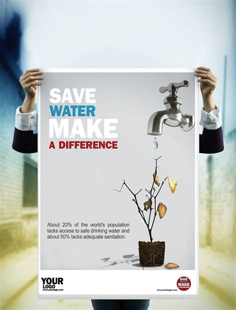 Save Water Make A Difference Poster On Behance