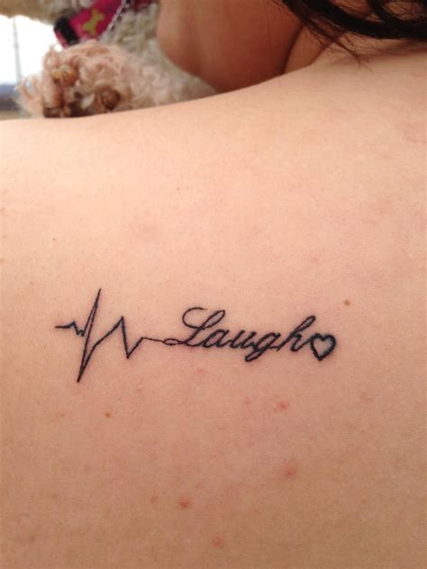 The live laugh love tattoos on the wrist, hand, finger, arm, ankles, or, neck, act like a little nudge during the day, reminding this person they chose what to focus on, and when it is their life, laughter, and everything love, the world just seems like a much better place to be in today. Pin by Melissa on Tattoos | Mom tattoos, Nurse tattoo, New ...