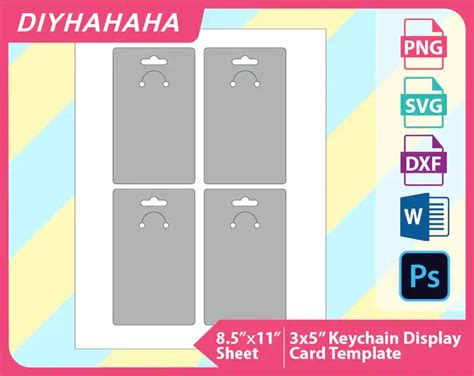 Free Keychain Display Card Svg DXF EPS PNG File
