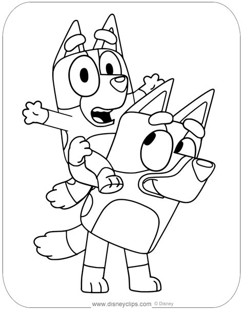 Bluey Bingo Coloring Page Bluey Coloring Pages Shauna Canute Images