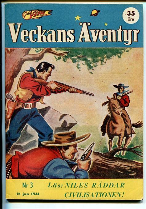 Jules Verne Veckans Aventyr Vol 5 3 1944 Swedish Comic Superman Wwii